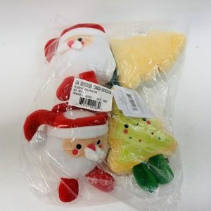 2X HALLMARK BETTER TOGETHER MILK & COOKIE MAGNETIC CHRISTMAS ORNAMENTS SET SANTA